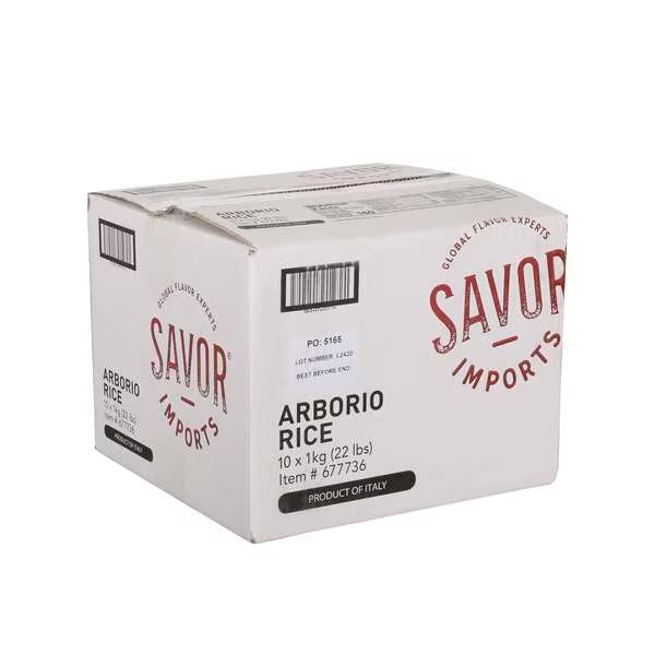 Arborio Rice 1kg Box, PK10, Savor Imports, Mfr#: 677736